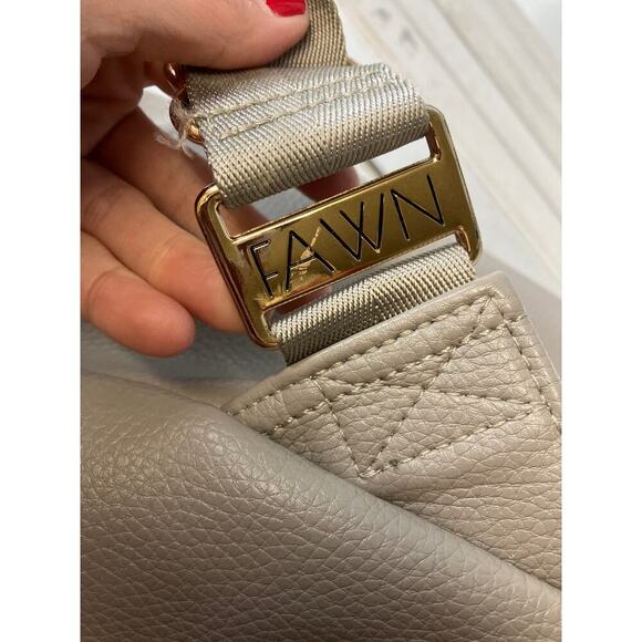 FAWN EXTRA GRAY PU LEATHER SHOULDER TOTE / BACKPACK ASIS - Picture 13 of 16